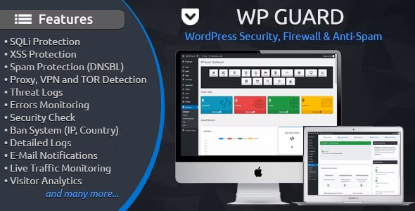 WP Guard – 安全防火墙反垃圾邮件WordPress插件 – v2.5