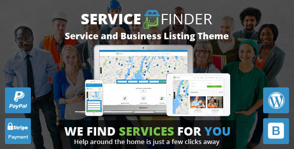 Service Finder – 商家服务目录网站WordPress主题 – v4.0