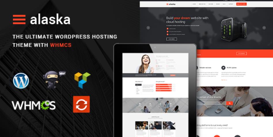 Alaska – 主机域名WHMCS空间商WordPress主题 – v4.3.1