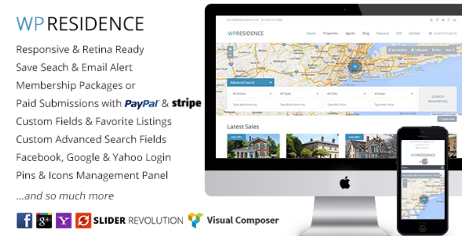 WP Residence – 房地产置业网站WordPress主题 – v4.10