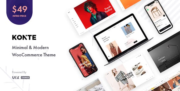 Konte – 轻型现代服饰商店网站WooCommerce汉化主题 – v2.3.0