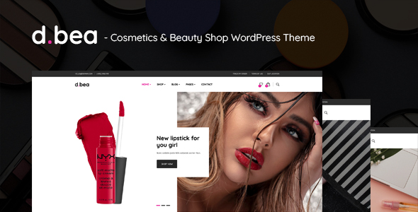 DBea – 化妆品美容店美妆用品商店WordPress主题 – v1.0
