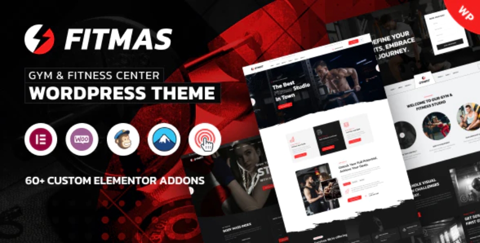 Fitmas – Gym & 瘦身减肥健身房网站WordPress模板 – v1.0