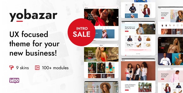 Yobazar – 电子商务在线商店网站WordPress主题 – v1.2.7
