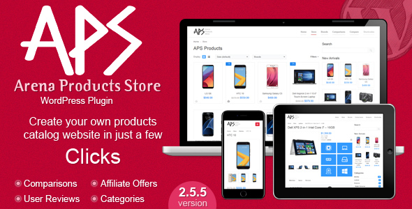 Arena Products Store – 产品商店WordPress插件 – v3.0