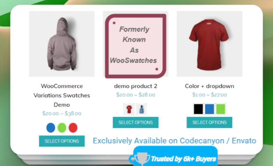 WooCommerce Color or Image Variation Swatches – 商品属性图片切换插件 – v3.8.2