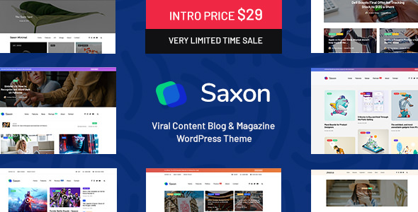 Saxon – 杂志博客网站模板WordPress主题 – v1.9.2