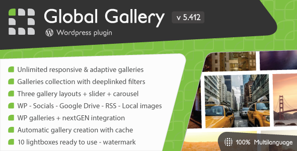Global Gallery – 响应式画廊相册WordPress插件 – v8.6.0