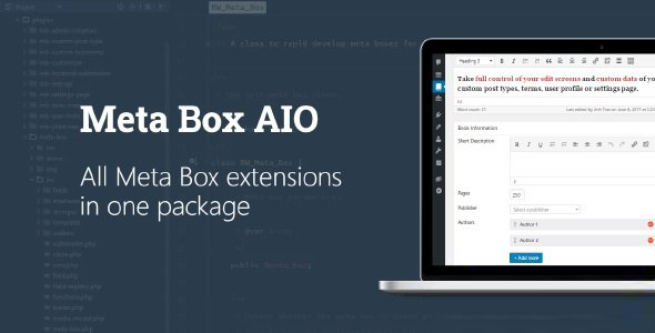 Meta Box AIO – 自定义 Meta 选项自定义字段插件 – v1.22.0