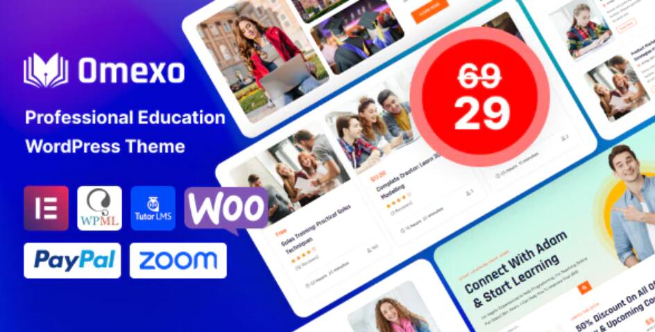 Omexo – 线上教育课程培训网站 WordPress 模板 – v1.0.5