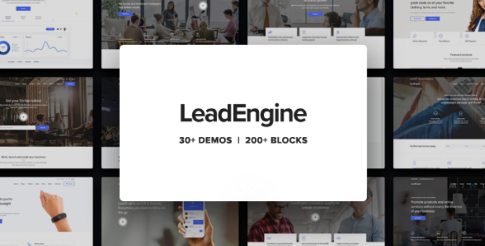 LeadEngine – 多用途网站模板WordPress主题 – v4.4.0