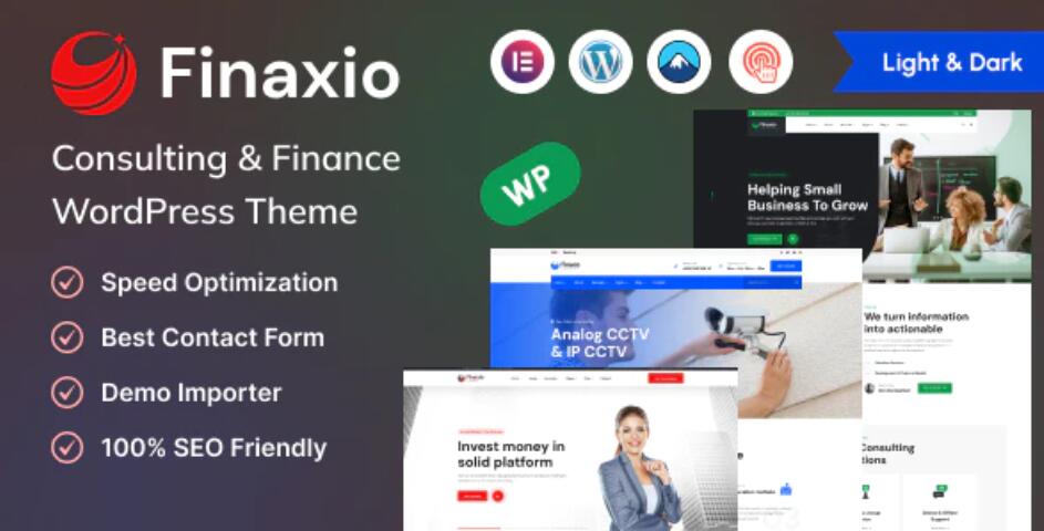 Finaxio – 金融理财保险贷款融资网站WordPress模板 – v1.0.1