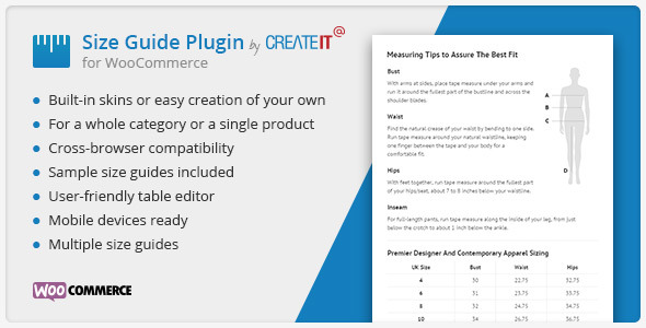 WooCommerce Product Size Guide 商品尺码筛选指南WordPress插件 – v4.1