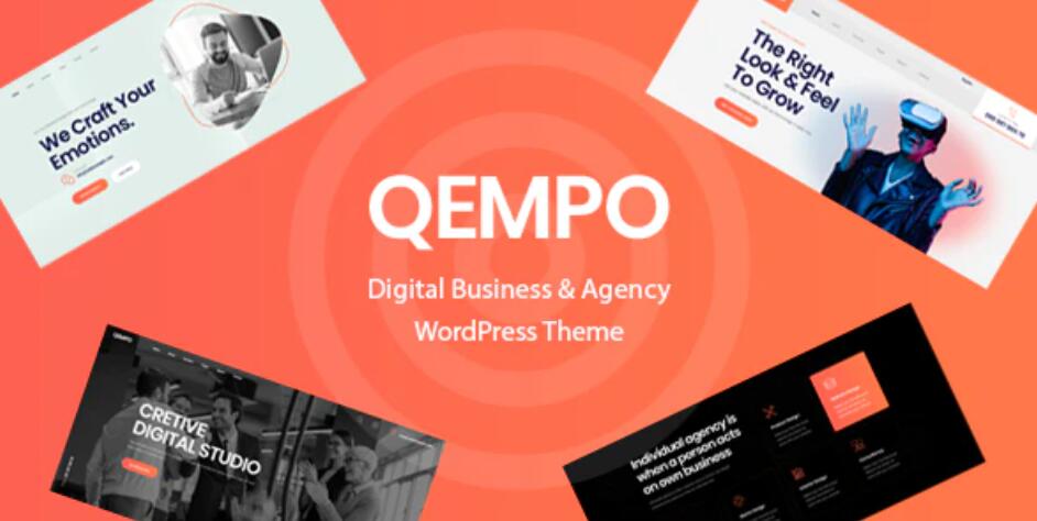 Qempo – 网页设计开发互联网服务机构网站WordPress主题 – v1.2.8