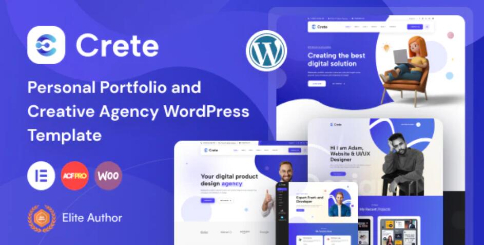 Crete – 专业响应式个人简历网站WordPress模板 – v1.1