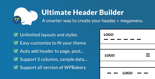 Ultimate Header Builder – WPBakery Page Builder 网页头部页眉编辑器 – v1.8