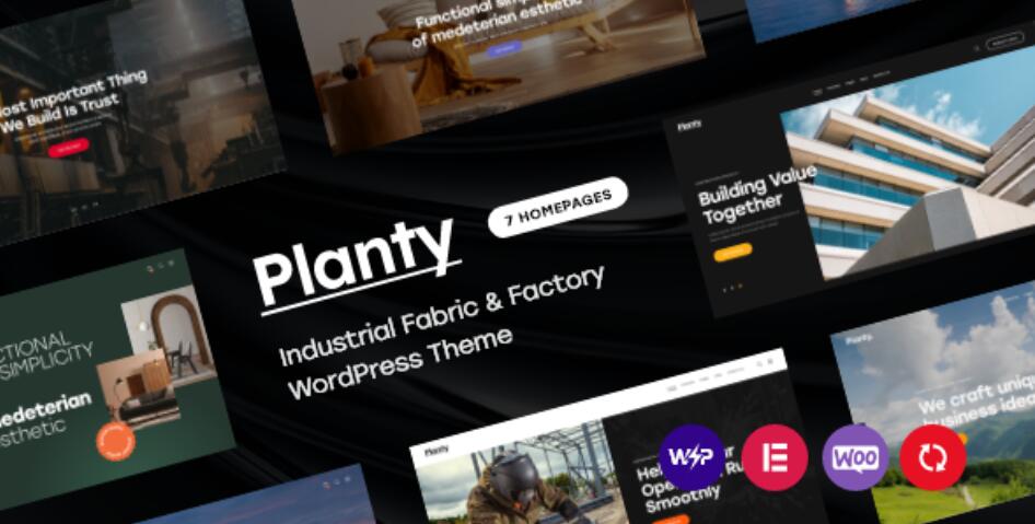 Planty – 加工企业工厂网站模板WordPress主题 – v1.11