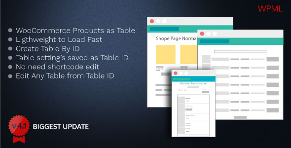 Woo Product Table Pro – 快速表格创建WordPress插件 – v8.2.4
