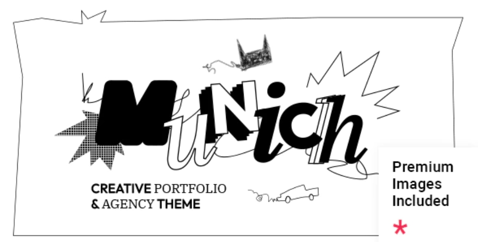 Munich – 创意响应式作品展示网站WordPress模板 – v1.1