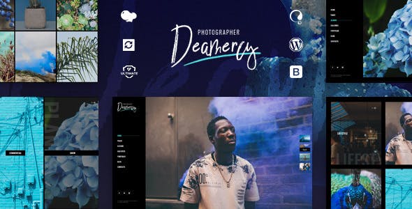 Deamercy – 摄影作品相册展示网站WordPress汉化主题 – v1.0