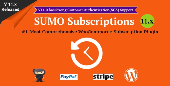 SUMO Subscriptions – WooCommerce订阅系统插件 – v15.1