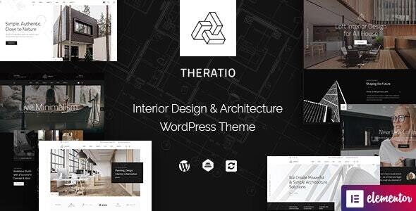 Theratio – 建筑设计室内装修网站WordPress主题 – v1.2.5.2