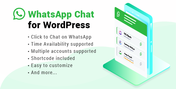 WhatsApp Chat WordPress 客服插件 – v3.4.4