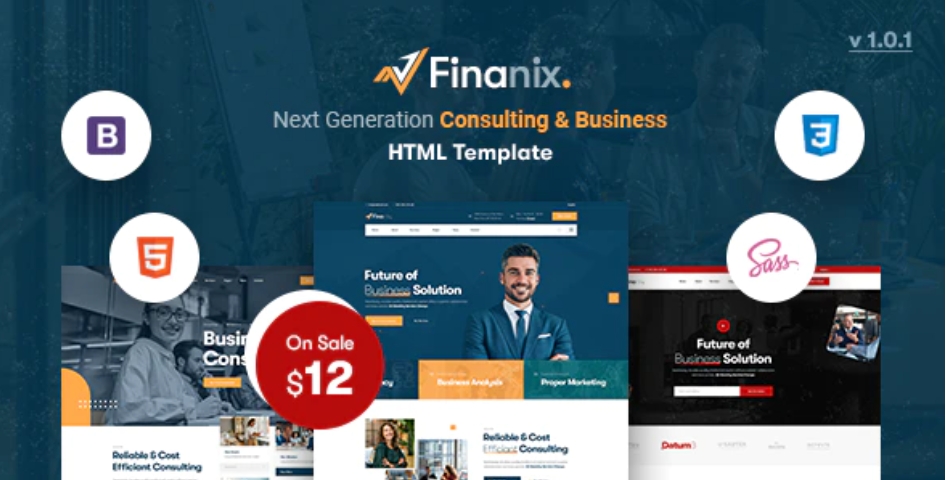 Finanix – 金融保险财务咨询网站 HTML5 模板 – v1.0