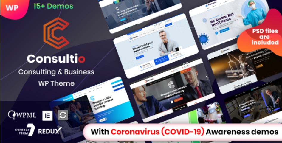 Consultio – 企业商务咨询公司网站模板WordPress主题 – v3.1.0