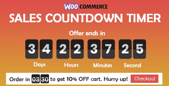 Checkout Countdown – WooCommerce 商品促销倒数计时器插件 – v1.1.0