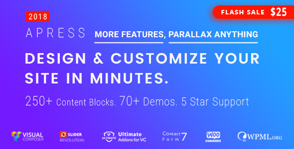 Apress – 响应式多用途企业网站WordPress主题 – v6.0.8