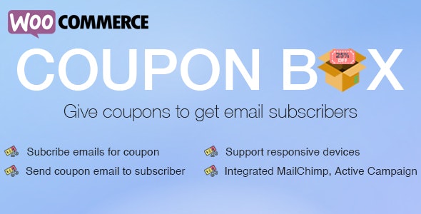 WooCommerce Coupon Box – 优惠券插件 – v2.1.0