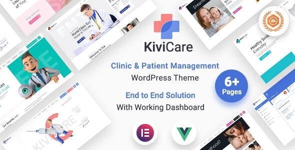 KiviCare – 医疗诊所患者管理网站WordPress主题 – v2.2.0