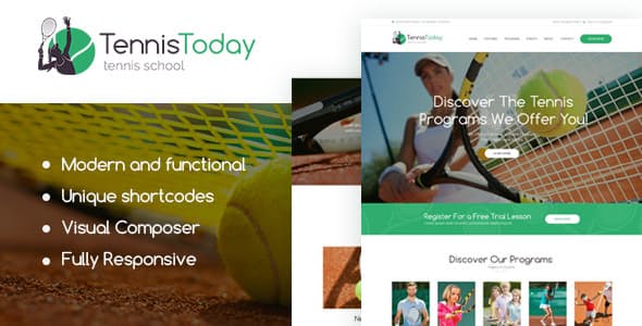 Tennis Today – 健身网球俱乐部WordPress主题 – v2.0