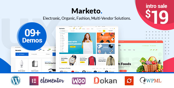 Marketo – 电子数码电器商店模板WprdPress主题 – v5.2.0