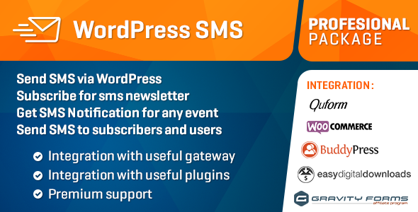 WP SMS Pro – WordPress短信插件 – v4.1.0.2