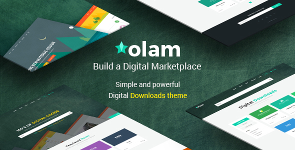 Olam – EDD数字下载市场网站模板WordPress主题 – v4.6.3