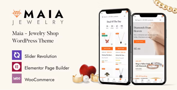 Maia – 金银首饰珠宝商店模板WordPress主题 – v1.0.12