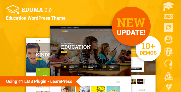 Eduma – 教育培训学校网站模板WordPress汉化主题 – v5.3.0
