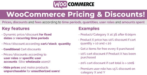 WooCommerce Pricing & Discounts! 商品折扣插件 – v15.0
