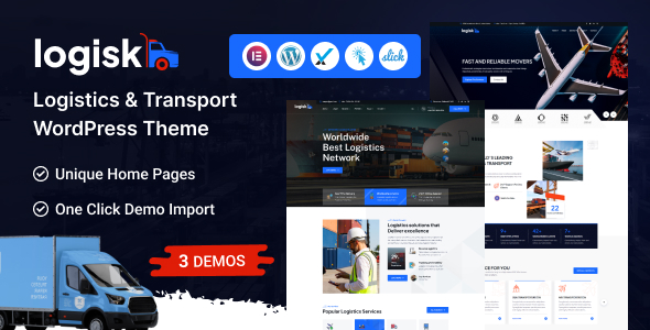 Logisk – 物流运输仓储快递配送网站WordPress模板 – v1.0.1