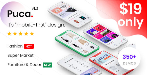 Puca – 高端手机版在线电商模板WooCommerce主题 – v2.6.11