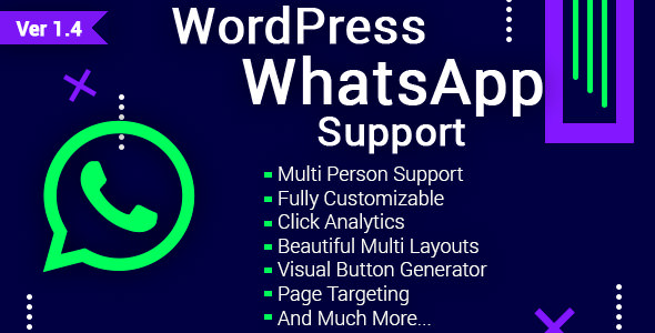 WordPress WhatsApp Support 客服聊天插件 – v2.4.2