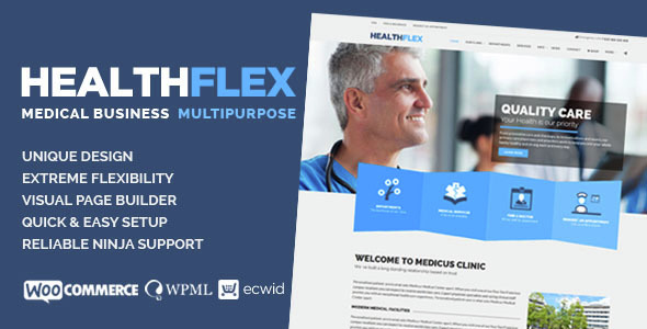 HEALTHFLEX – 医疗健康网站模板WordPress主题 – v2.7.4