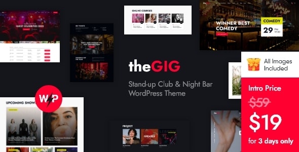 The Gig – 夜总会音乐会剧场相声酒吧WordPress 主题 – v1.9.0