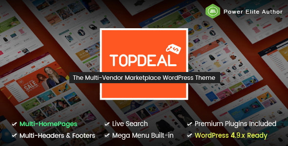 TopDeal – 多供应商在线商店WordPress主题 – v2.3.8