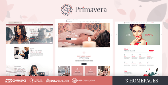 Primavera – Salon 沙龙美容护理网站WordPress模板 – v1.3.0