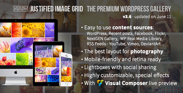 Justified Image Grid – 高级画廊WordPress插件 – v4.4.1