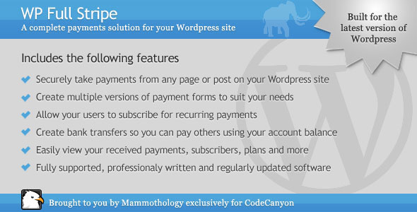 WP Full Stripe 收费订阅插件 – v6.3.2