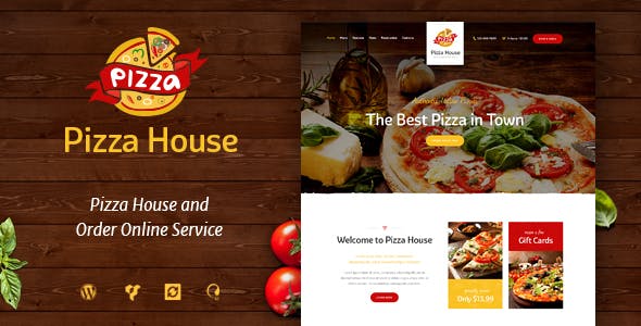 Pizza House – 餐厅咖啡馆网站WordPress主题 – v1.3.6